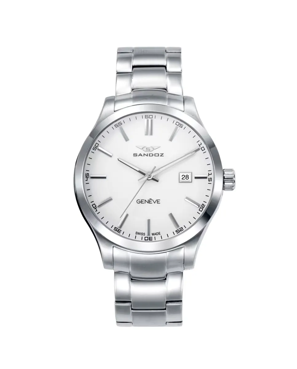 Мужские часы Casuel со стальным корпусом и браслетом Sandoz, серебряный
Мужские часы Casuel со стальным корпусом и браслетом Sandoz, серебряный