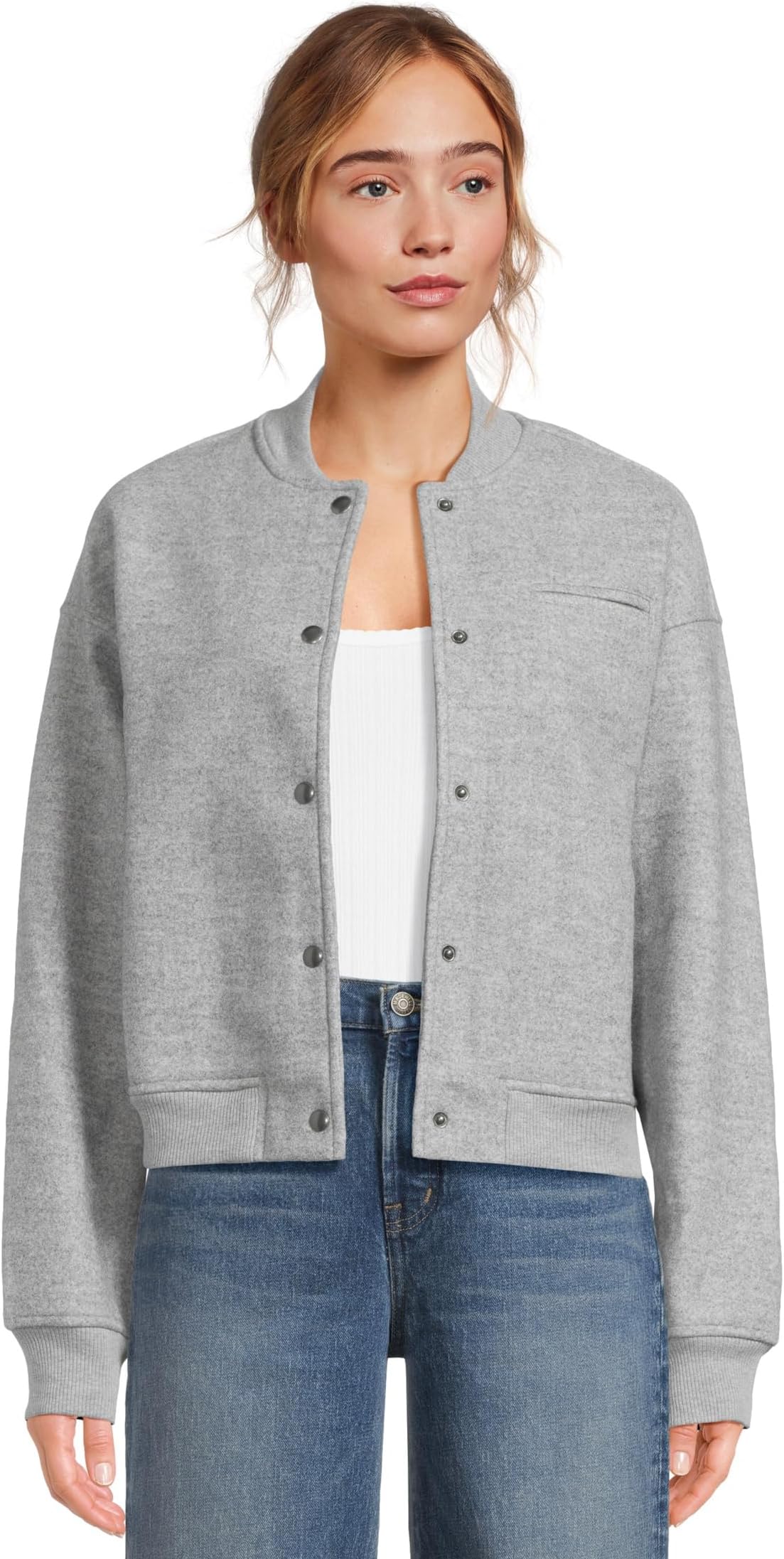 Свитер Madewell knit bomber, Heather Charcoal
Свитер Madewell knit bomber, Heather Charcoal