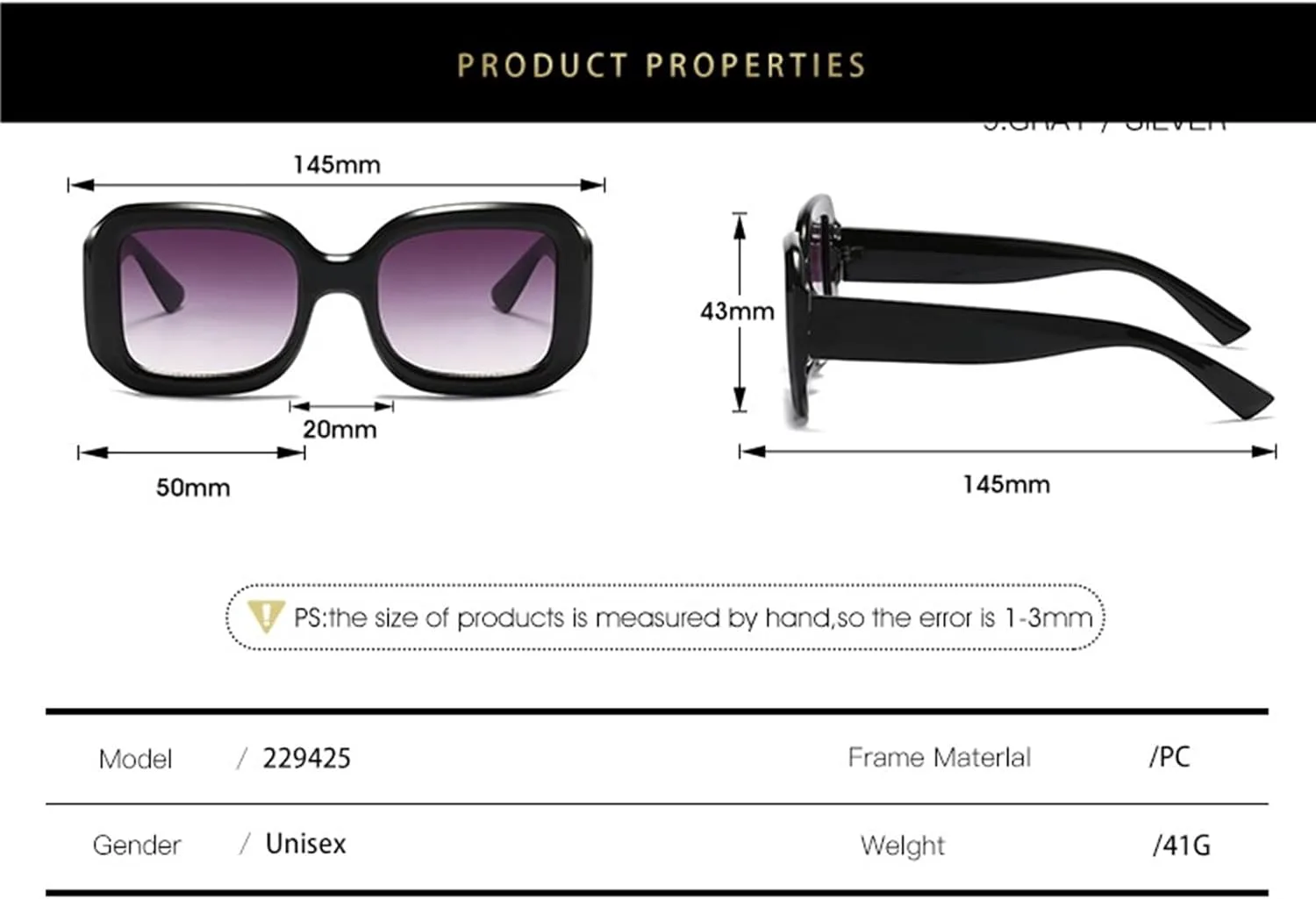 Солнцезащитные очки GAOXIN Street Shooting Square для мужчин и женщин, предназначенные для защиты от солнца на открытом воздухе (цвет: B, размер: средний), B
Солнцезащитные очки GAOXIN Street Shooting Square для мужчин и женщин, предназначенные для защиты от солнца на открытом воздухе (цвет: B, размер: средний), B