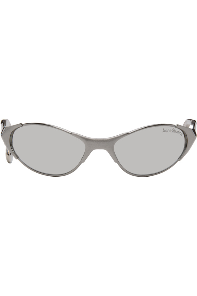 Солнцезащитные очки с металлической оправой и подвеской Acne Studios, серебряный
Солнцезащитные очки с металлической оправой и подвеской Acne Studios, серебряный