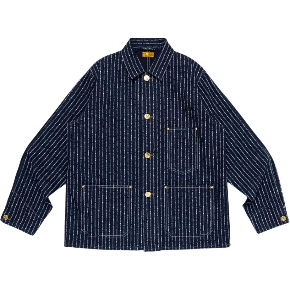 HUMAN MADE Джинсовая куртка в полоску, Indigo
HUMAN MADE Джинсовая куртка в полоску, Indigo