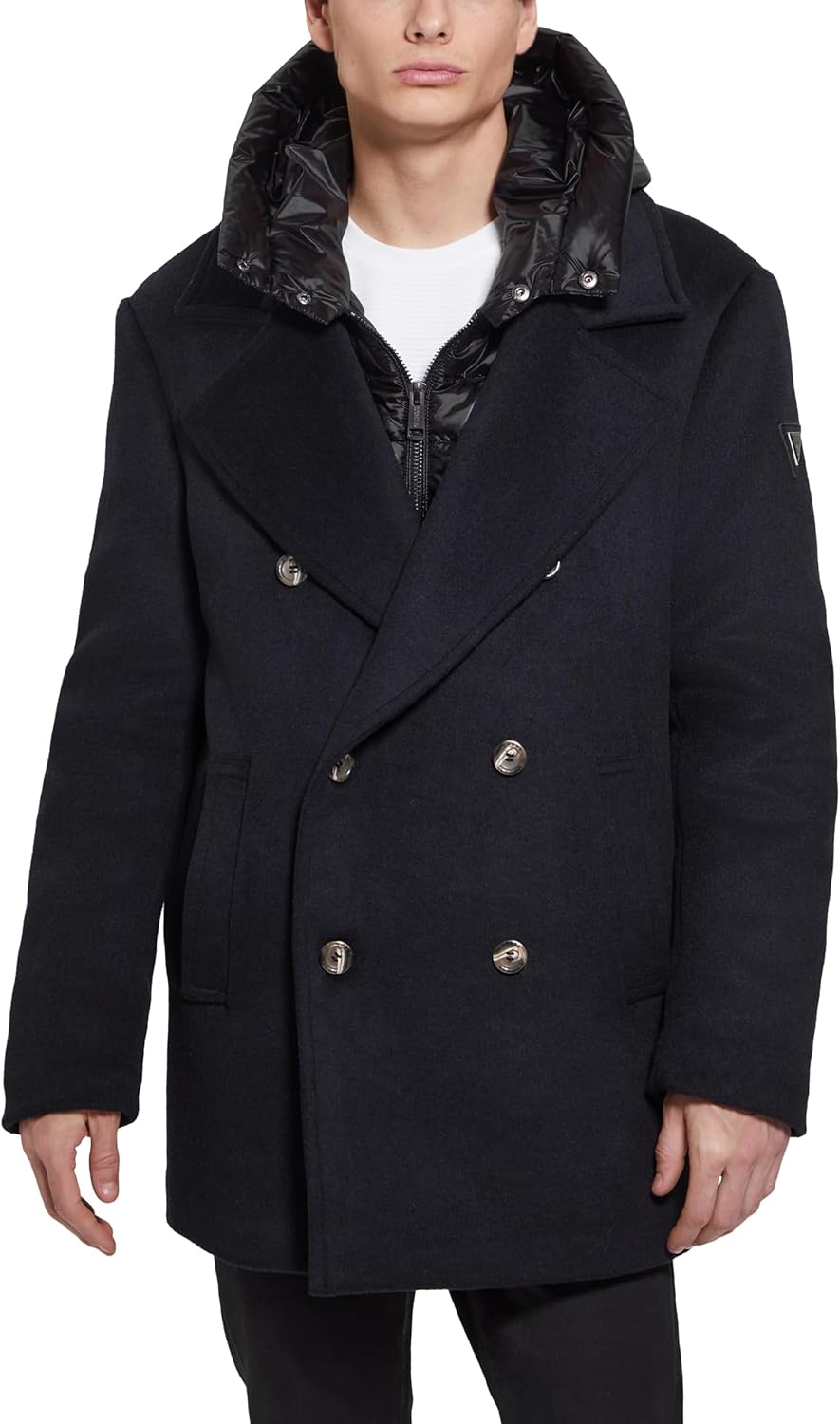 Мужское пальто GUESS Jeff с капюшоном и стеганой отделкой, Navy Sea
Мужское пальто GUESS Jeff с капюшоном и стеганой отделкой, Navy Sea