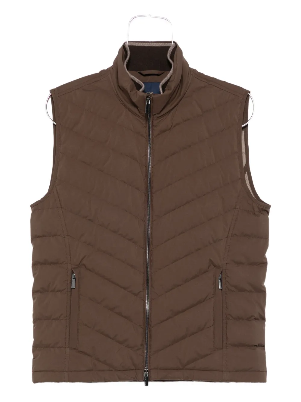 Стеганый жилет на молнии спереди Paul & Shark, коричневый
Стеганый жилет на молнии спереди Paul & Shark, коричневый
