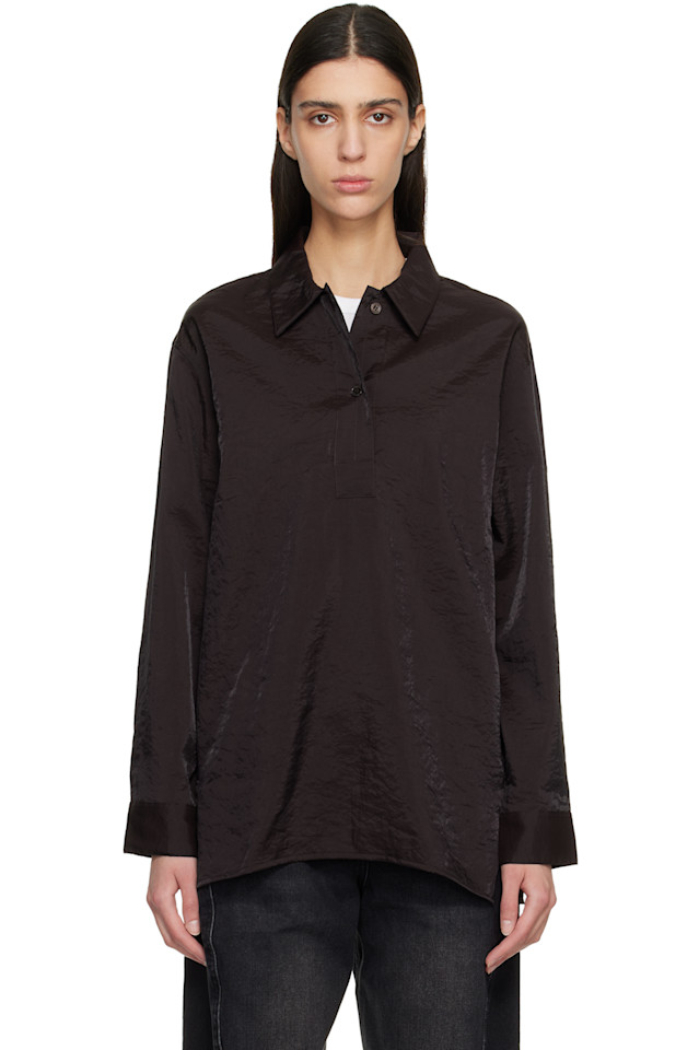 Studio Nicholson Рубашка пиноле бордового цвета
Studio Nicholson Рубашка пиноле бордового цвета