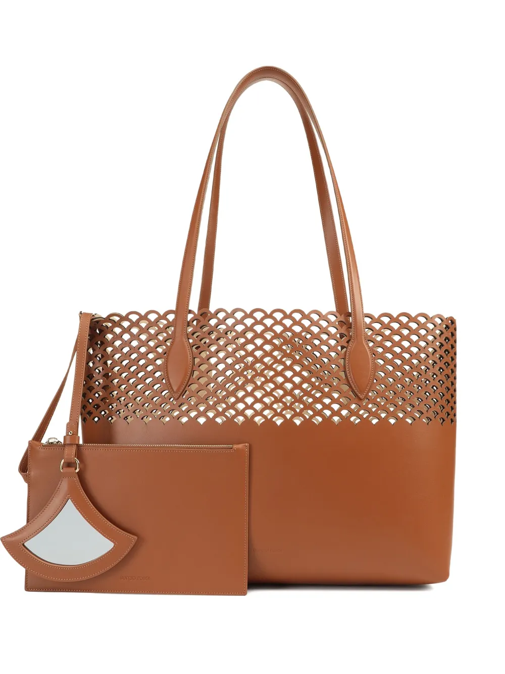 Сумка-шоппер с вырезом в виде гребешка русалки Sergio Rossi, оранжевый
Сумка-шоппер с вырезом в виде гребешка русалки Sergio Rossi, оранжевый