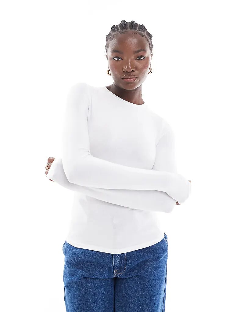 Белый топ Cotton On с длинными рукавами Cotton:On
Белый топ Cotton On с длинными рукавами Cotton:On