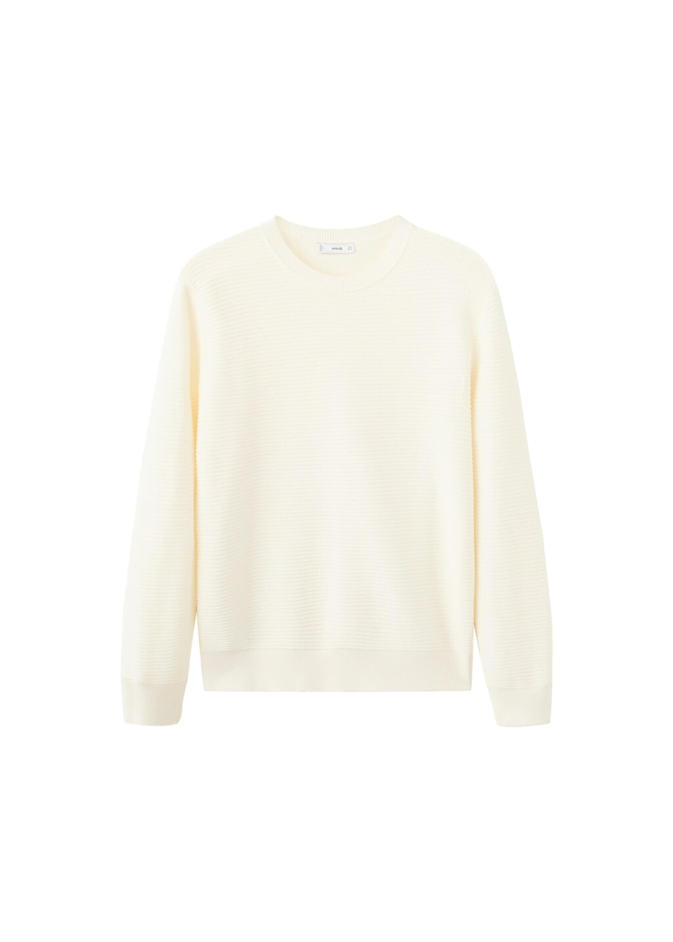 MANGO MAN Свитер 'Salas' в цвете Off White
MANGO MAN Свитер 'Salas' в цвете Off White