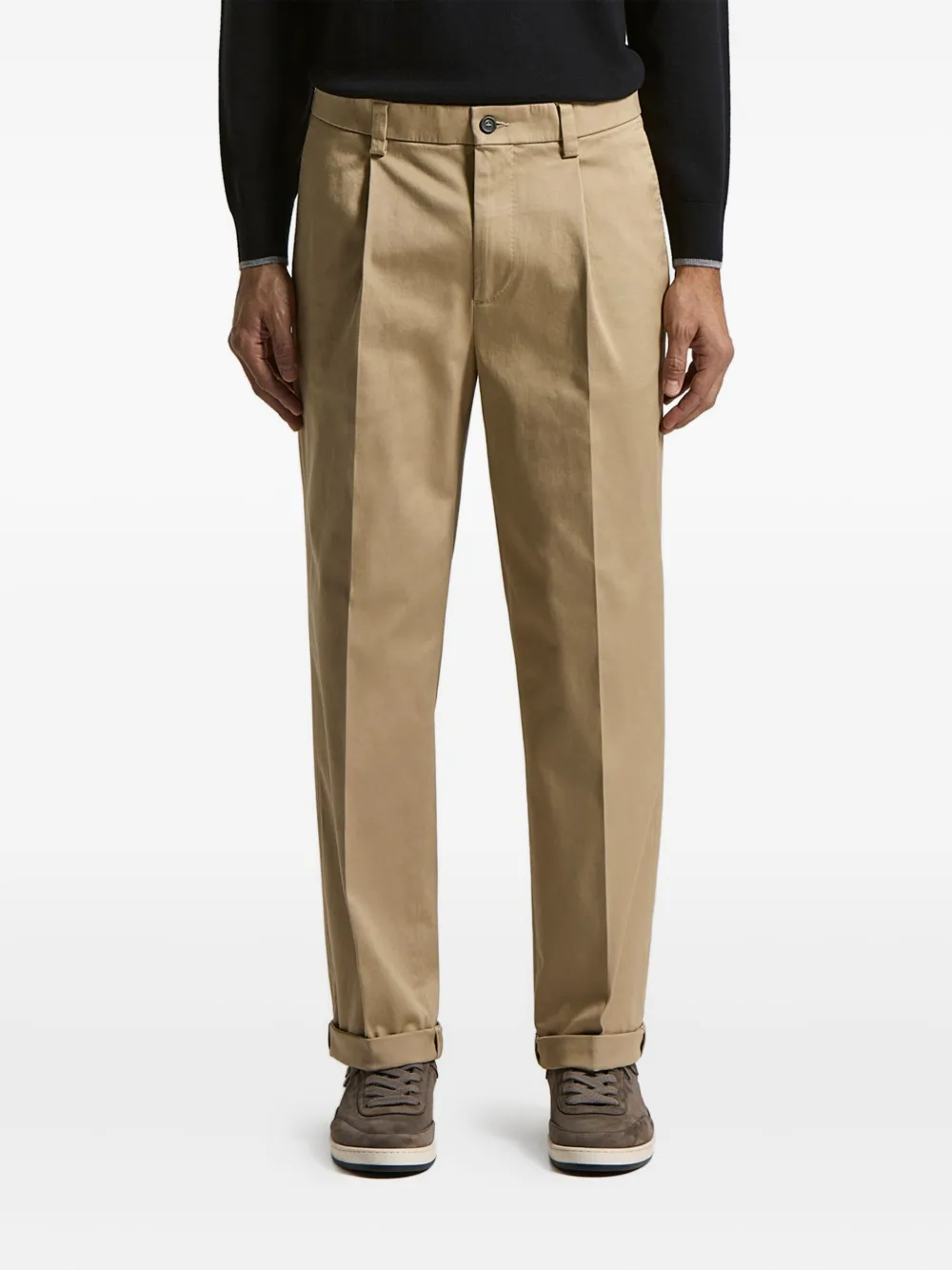 Брюки с защипами и манжетами Peserico, нейтральный
Брюки с защипами и манжетами Peserico, нейтральный