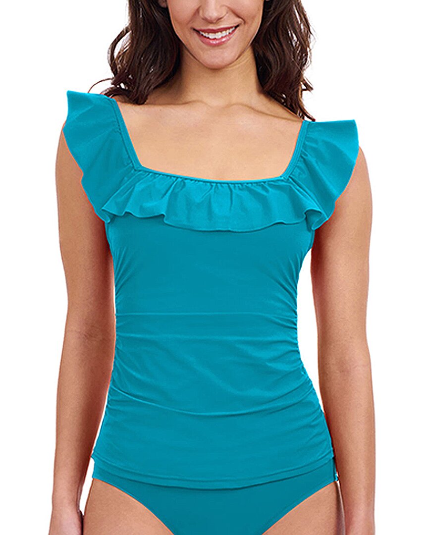 Бикини Profile By Gottex Tutti Frutti Square Neck Ruffle Tankini Profile By Gottex, зеленый
Бикини Profile By Gottex Tutti Frutti Square Neck Ruffle Tankini Profile By Gottex, зеленый