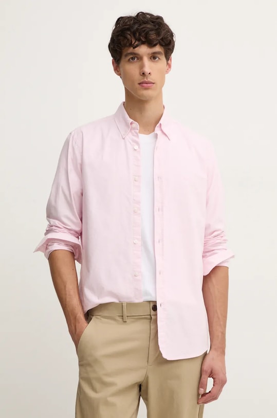 Хлопковая рубашка Boss Orange, розовый
Хлопковая рубашка Boss Orange, розовый