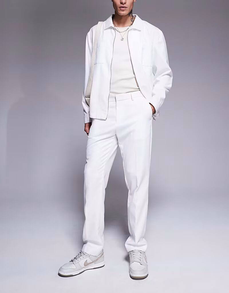 Узкие брюки ASOS DESIGN элегантного белого цвета
Узкие брюки ASOS DESIGN элегантного белого цвета