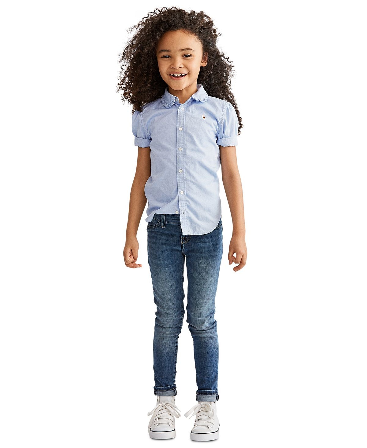 Однотонный оксфордский топ с короткими рукавами для маленьких девочек Polo Ralph Lauren
Однотонный оксфордский топ с короткими рукавами для маленьких девочек Polo Ralph Lauren