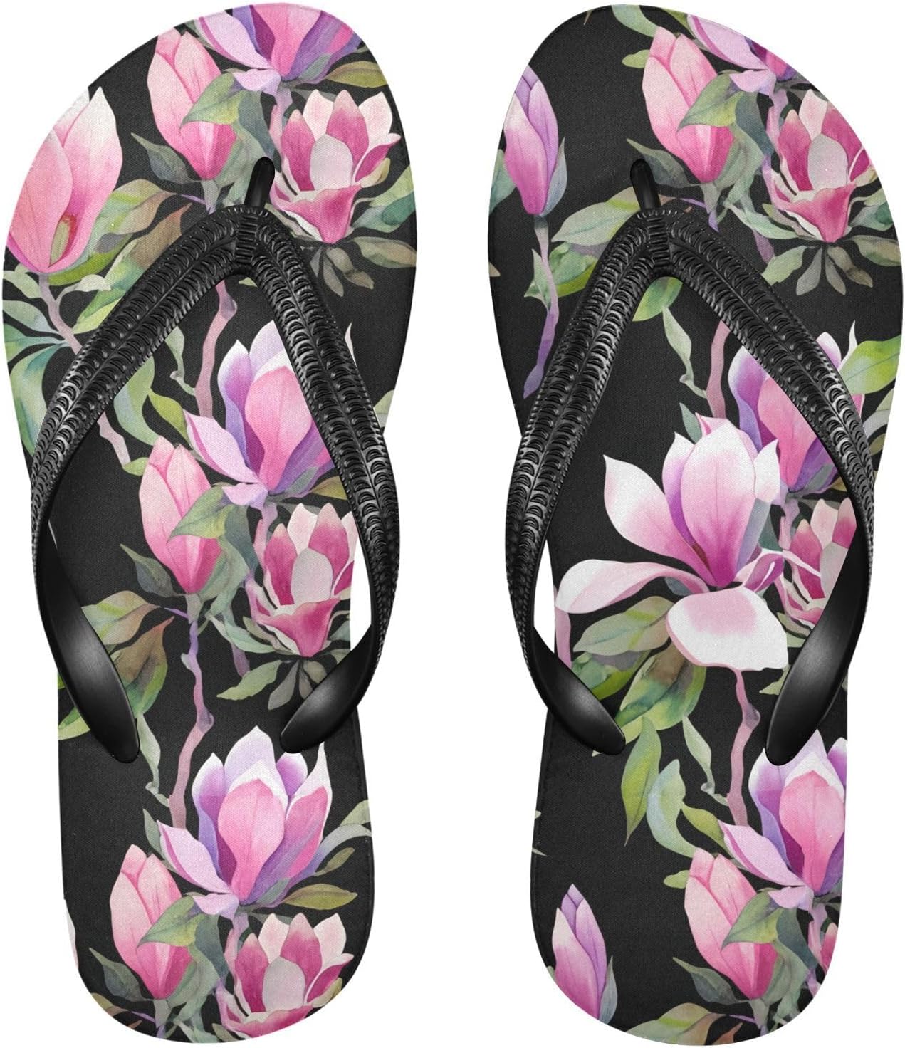 Женские и мужские пляжные шлепанцы с цветком магнолии, черные, резиновые, нескользящие, летние тапочки для душа Sinestour
Женские и мужские пляжные шлепанцы с цветком магнолии, черные, резиновые, нескользящие, летние тапочки для душа Sinestour