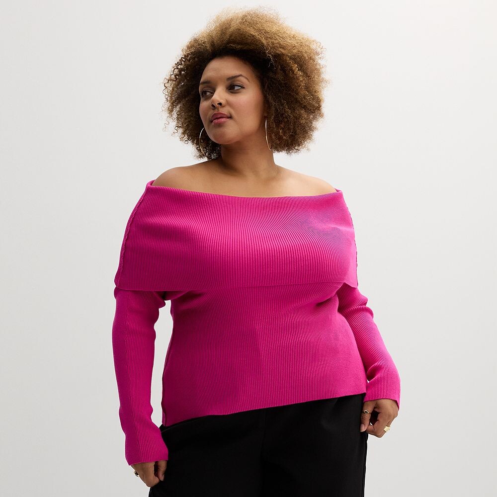 Топ больших размеров INTEMPO с открытыми плечами и длинными рукавами, цвет Bright Pink
Топ больших размеров INTEMPO с открытыми плечами и длинными рукавами, цвет Bright Pink