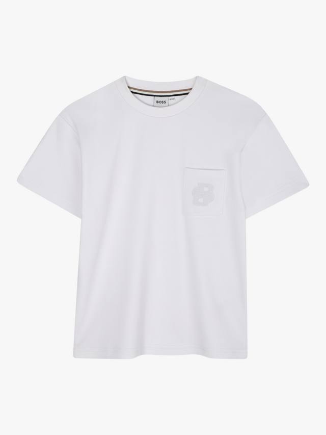 Детская футболка с короткими рукавами из хлопковой смеси свободного кроя HUGO BOSS
Детская футболка с короткими рукавами из хлопковой смеси свободного кроя HUGO BOSS