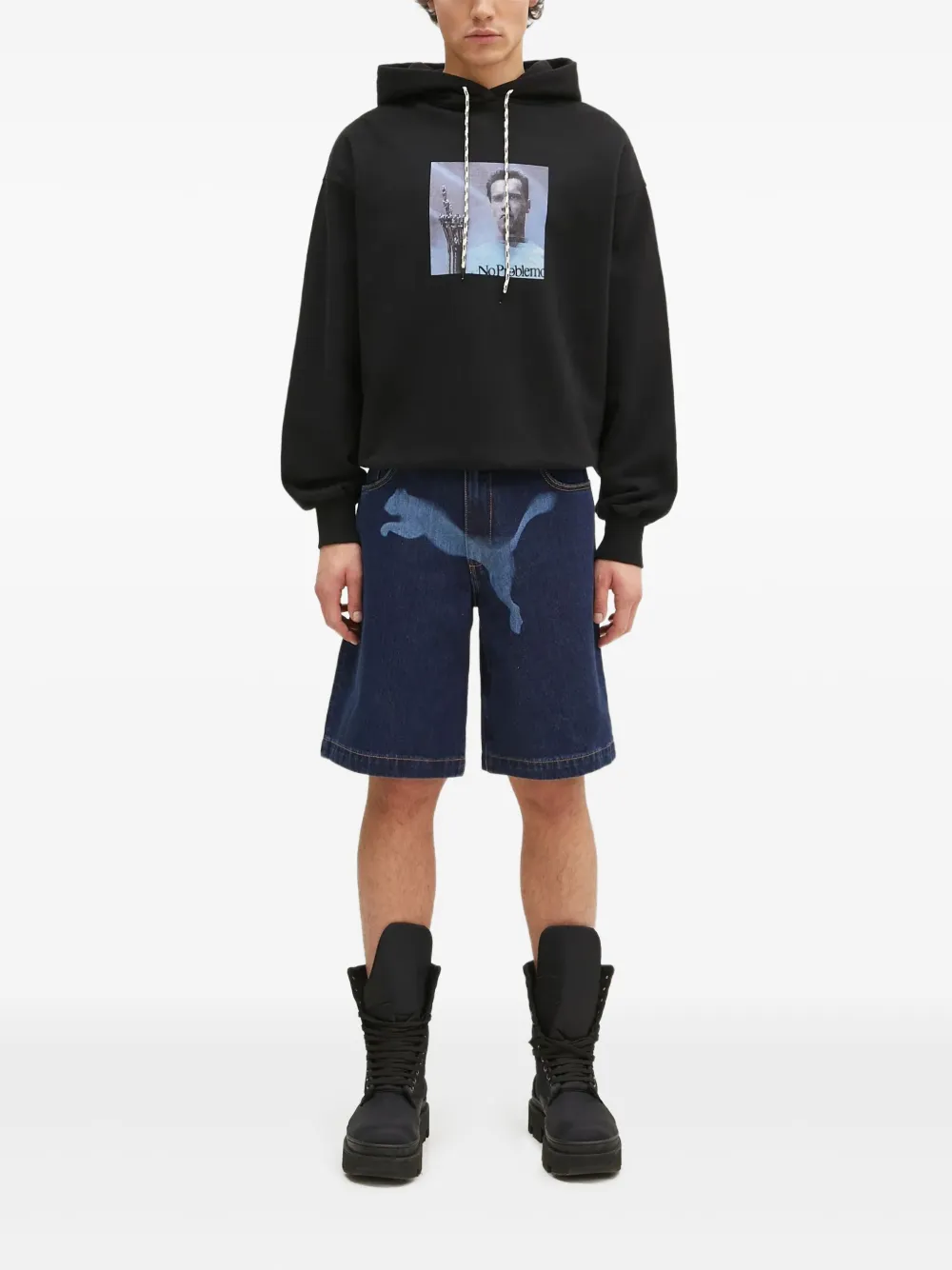 Худи с кулиской и графичным принтом Aries, черный
Худи с кулиской и графичным принтом Aries, черный