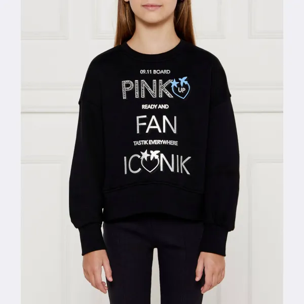 Флисовая толстовка стандартного кроя Pinko Up, черный
Флисовая толстовка стандартного кроя Pinko Up, черный