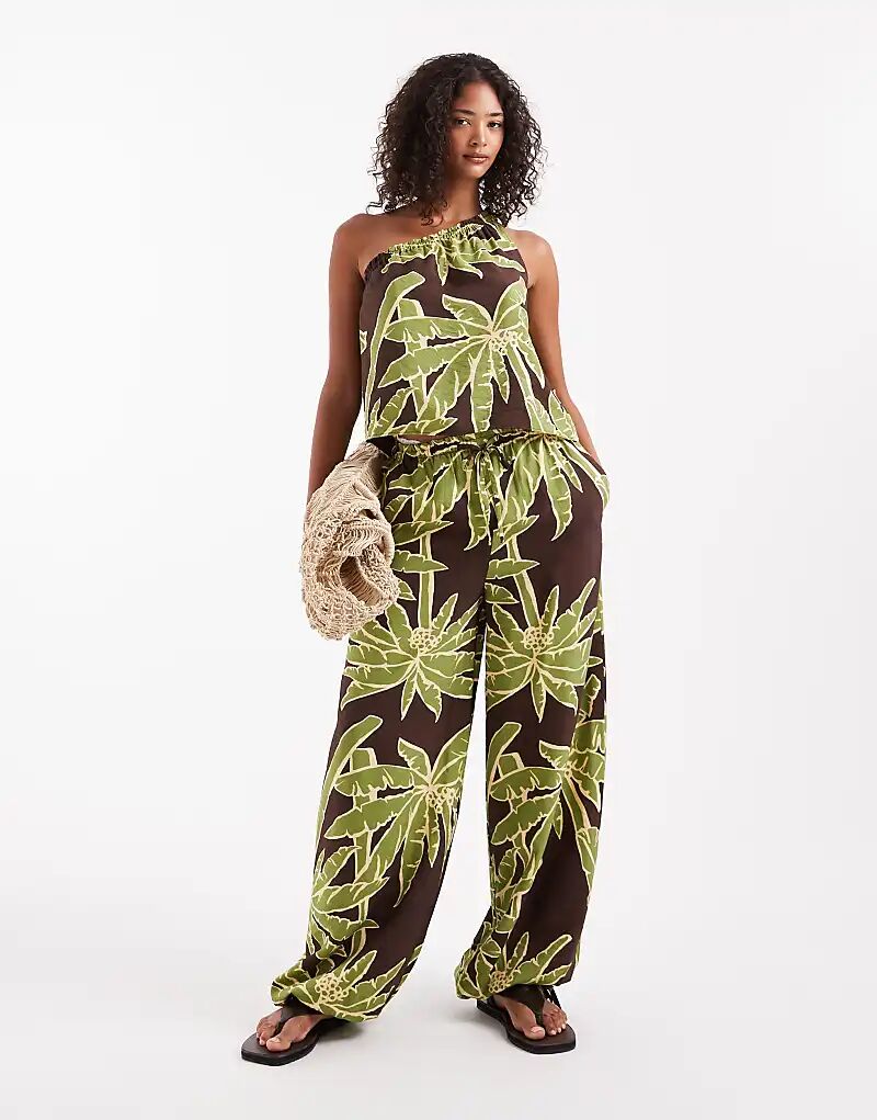 Брюки-палаццо ASOS DESIGN с принтом пальм
Брюки-палаццо ASOS DESIGN с принтом пальм