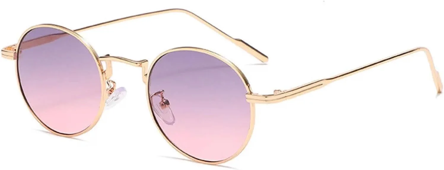 Модные круглые солнцезащитные очки с градиентным покрытием, защитой от УФ-излучения UV400, металлической оправой, унисекс, в стиле панк TKKTLLT, Gold-graypink
Модные круглые солнцезащитные очки с градиентным покрытием, защитой от УФ-излучения UV400, металлической оправой, унисекс, в стиле панк TKKTLLT, Gold-graypink