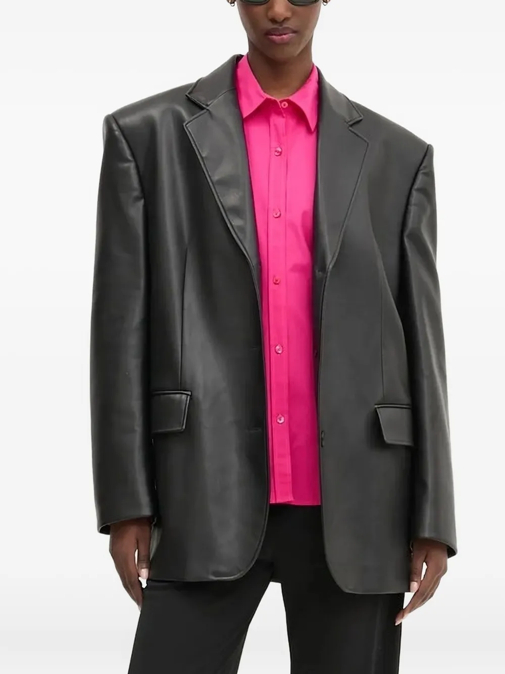 Рубашка с вышитым логотипом HUGO, розовый 
Рубашка с вышитым логотипом HUGO, розовый