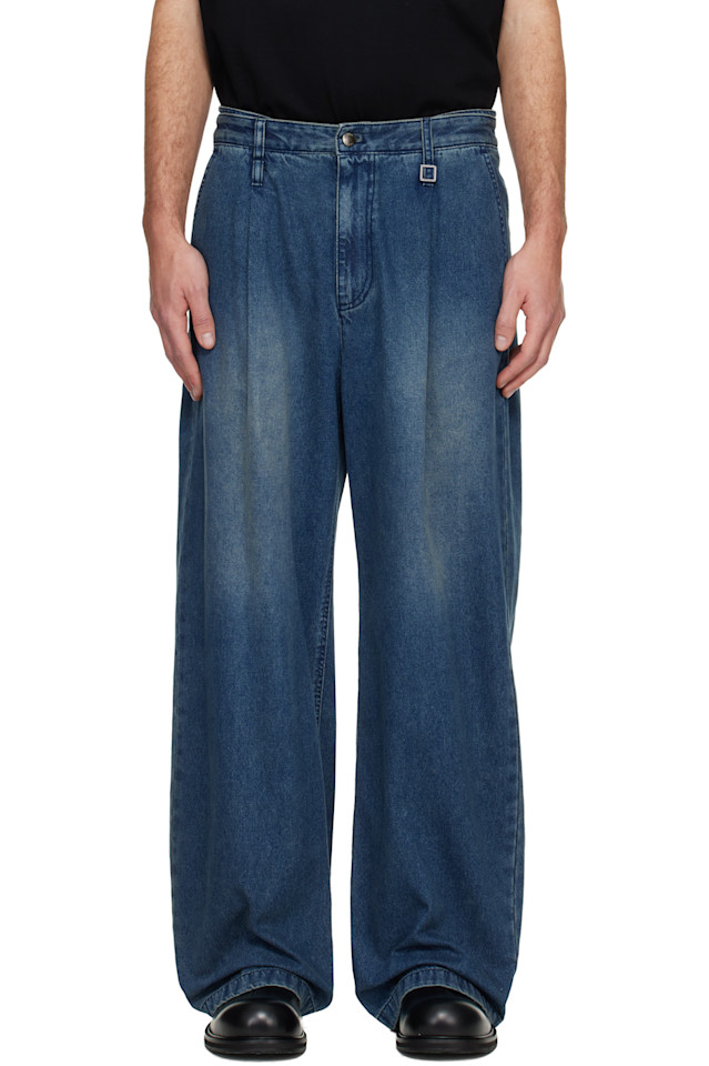 Широкие подвернутые джинсы Wooyoungmi, синий
Широкие подвернутые джинсы Wooyoungmi, синий