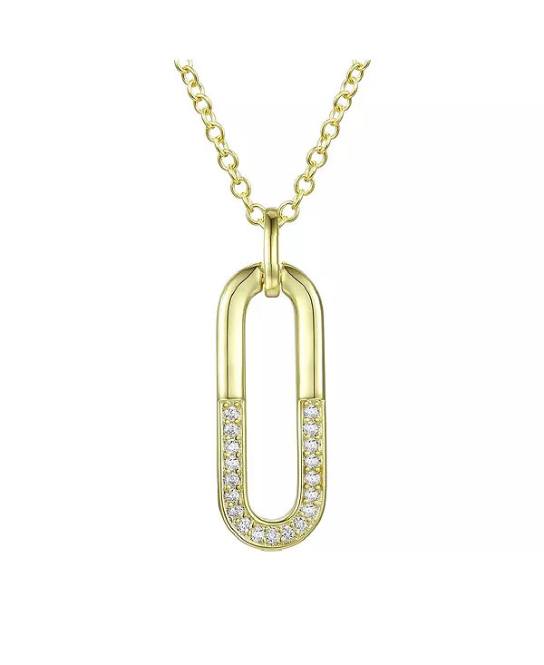 Ожерелье с геометрическим кулоном из стерлингового серебра с кубическим цирконием Genevive, gold
Ожерелье с геометрическим кулоном из стерлингового серебра с кубическим цирконием Genevive, gold