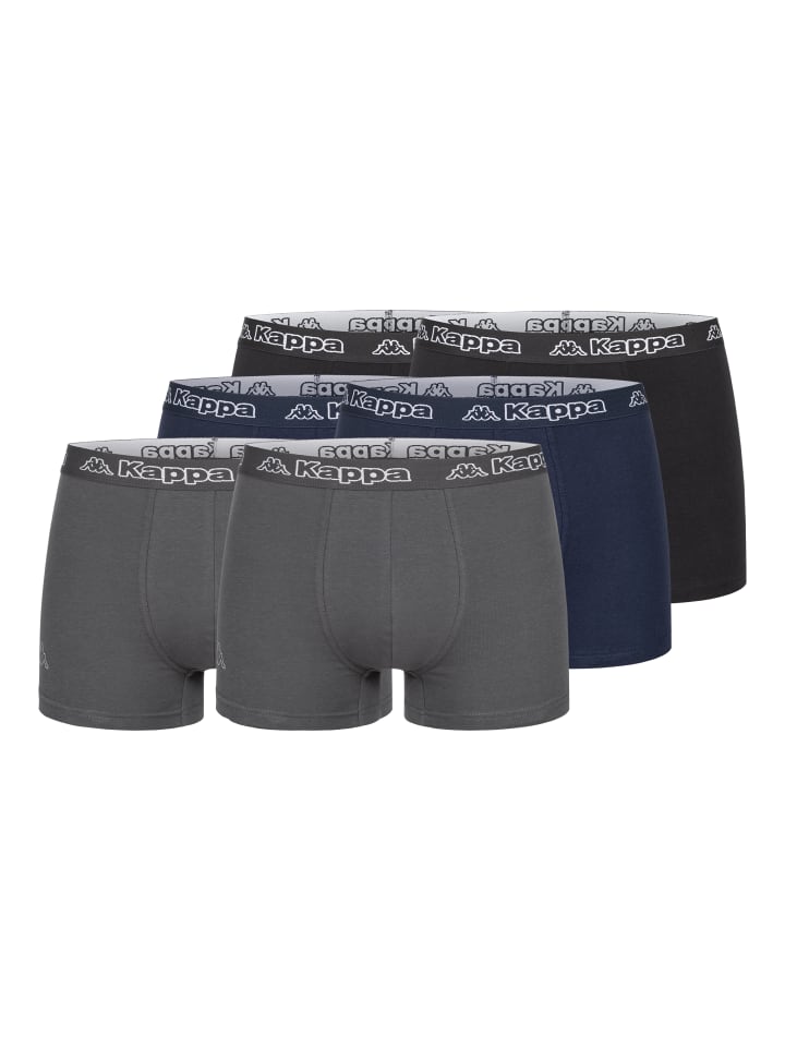 Боксерские трусы Kappa, цвет kappa boxershorts 6er pack ,2x schwarz/2xnavy/2xanthrazit
Боксерские трусы Kappa, цвет kappa boxershorts 6er pack ,2x schwarz/2xnavy/2xanthrazit