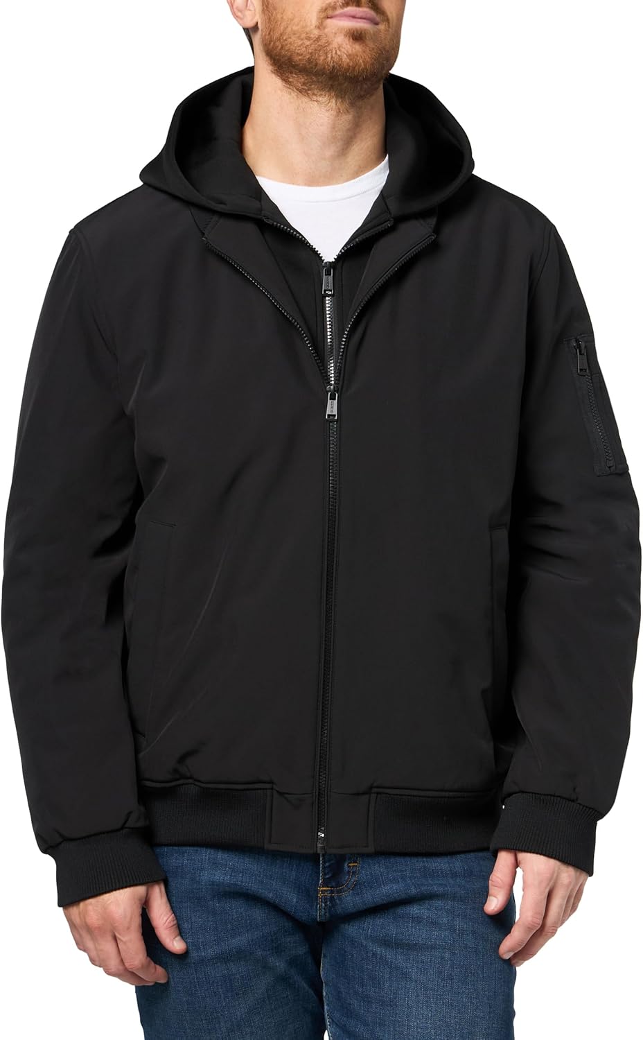 Ветровка-бомбер с капюшоном GUESS Owen для мужчин, Jet Black
Ветровка-бомбер с капюшоном GUESS Owen для мужчин, Jet Black