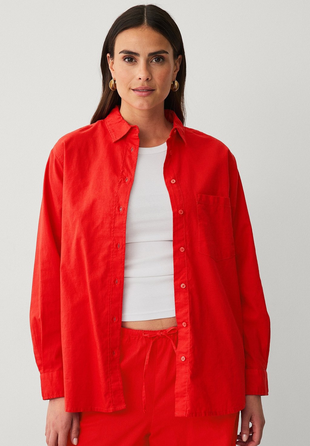 Блузка на пуговицах Ellos Collection, красный
Блузка на пуговицах Ellos Collection, красный