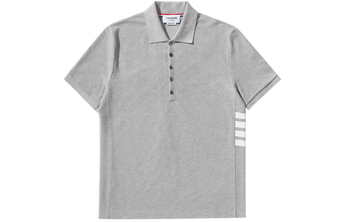 Поло-рубашка 4-Bar пике Thom Browne, светлый серый
Поло-рубашка 4-Bar пике Thom Browne, светлый серый