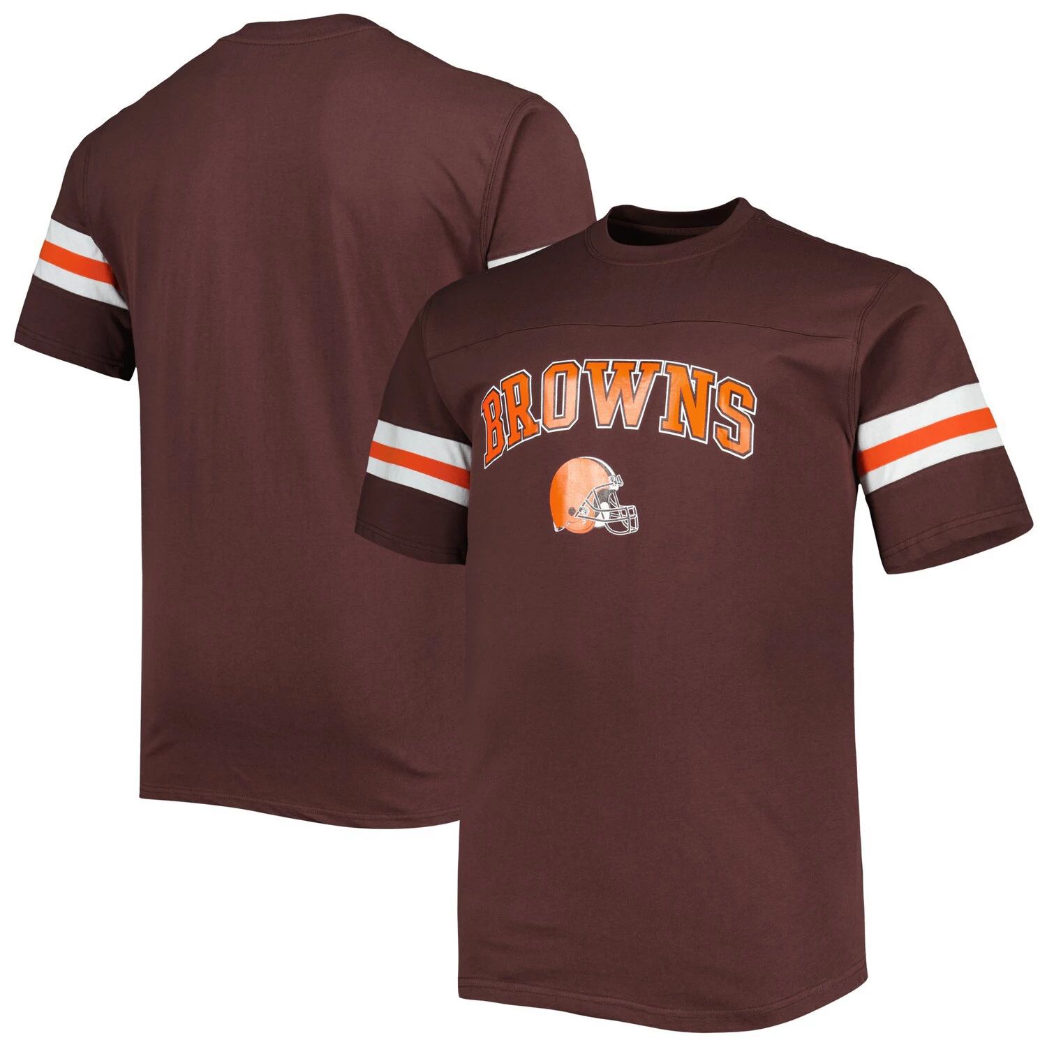 Мужская коричневая футболка с полосками на рукавах Cleveland Browns, Коричневый, Мужская коричневая футболка с полосками на рукавах Cleveland Browns
Мужская коричневая футболка с полосками на рукавах Cleveland Browns, Коричневый, Мужская коричневая футболка с полосками на рукавах Cleveland Browns
