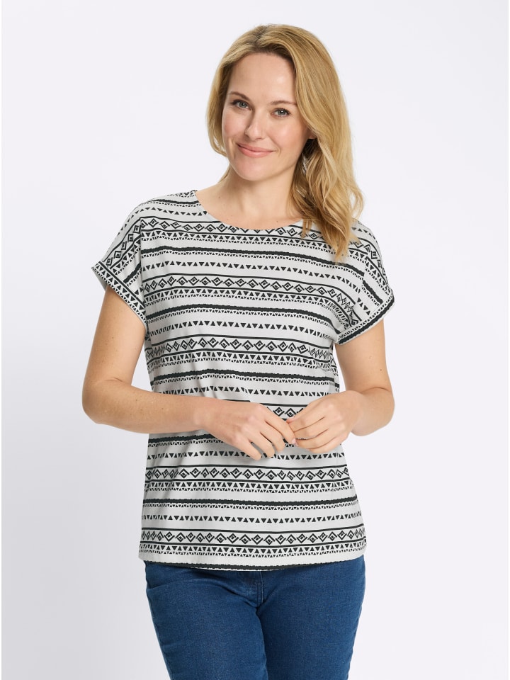 Рубашка с короткими рукавами цвета экрю с черным принтом Sieh an!
Рубашка с короткими рукавами цвета экрю с черным принтом Sieh an!