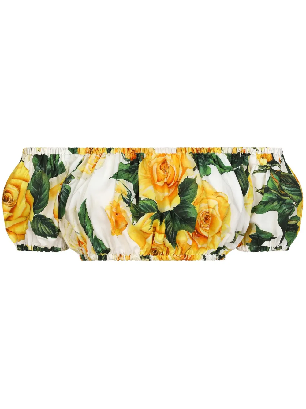 Укороченный топ с цветочным принтом DOLCE & GABBANA, белый
Укороченный топ с цветочным принтом DOLCE & GABBANA, белый