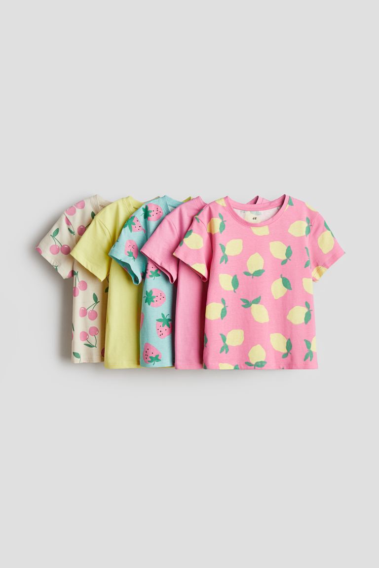 Пакет из 5 рубашек с принтами H&M, розовый
Пакет из 5 рубашек с принтами H&M, розовый