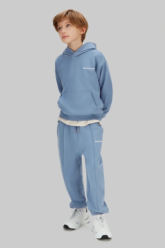 Детские хлопковые спортивные штаны Calvin Klein Jeans, синий
Детские хлопковые спортивные штаны Calvin Klein Jeans, синий