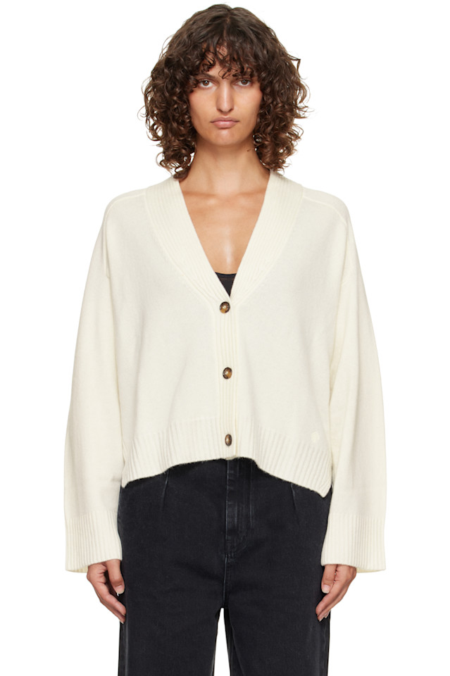 Loulou De Saison Кардиган Off-White kaia lds с ребристым вырезом
Loulou De Saison Кардиган Off-White kaia lds с ребристым вырезом