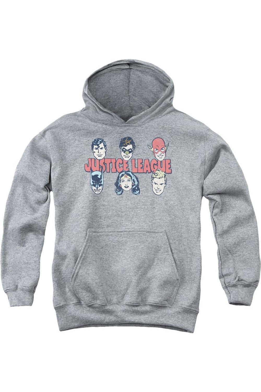 Толстовка с капюшоном DC Comics Justice Lineup для молодежи Gildan, Athletic Heather 
Толстовка с капюшоном DC Comics Justice Lineup для молодежи Gildan, Athletic Heather