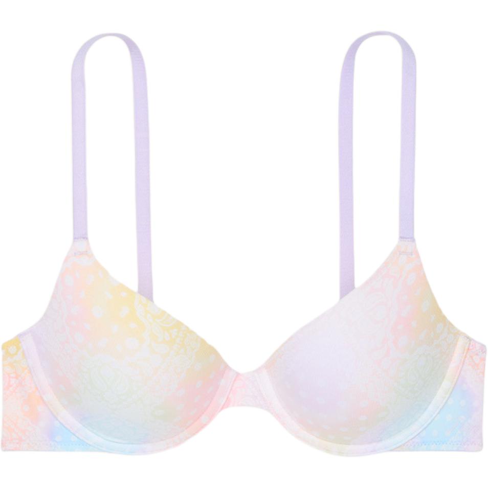 Victoria's Secret Розовый женский бюстгальтер Girlish в разноцветном принте
Victoria's Secret Розовый женский бюстгальтер Girlish в разноцветном принте