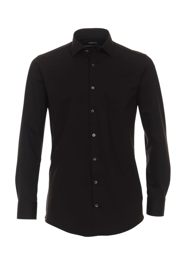 Деловая рубашка простого современного покроя Venti, черный 
Деловая рубашка простого современного покроя Venti, черный