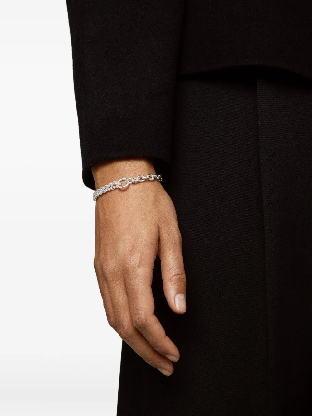 Двойной цепной браслет All Blues, серебяный
Двойной цепной браслет All Blues, серебяный