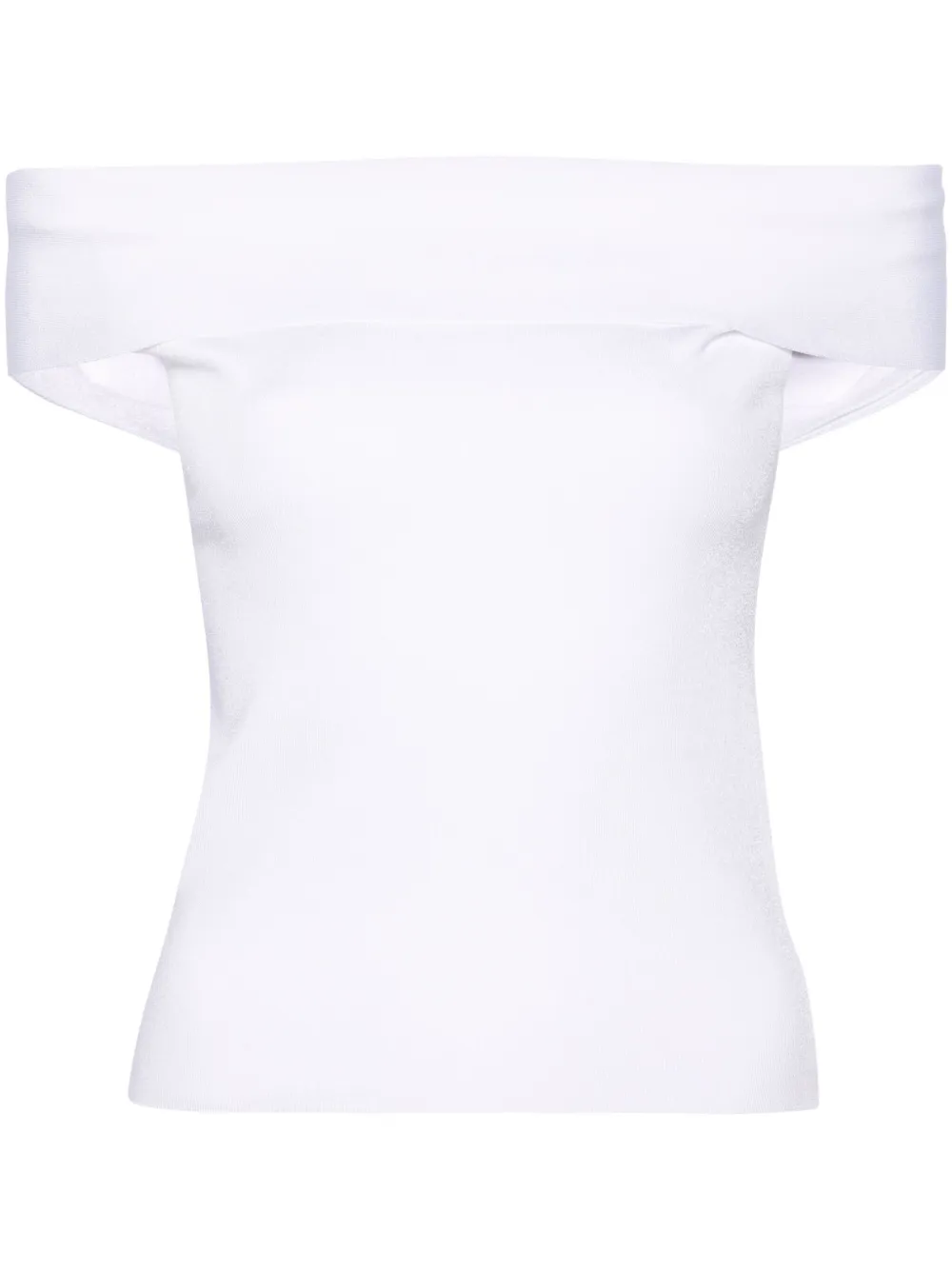 Топ в рубчик с открытыми плечами Fabiana Filippi, белый
Топ в рубчик с открытыми плечами Fabiana Filippi, белый