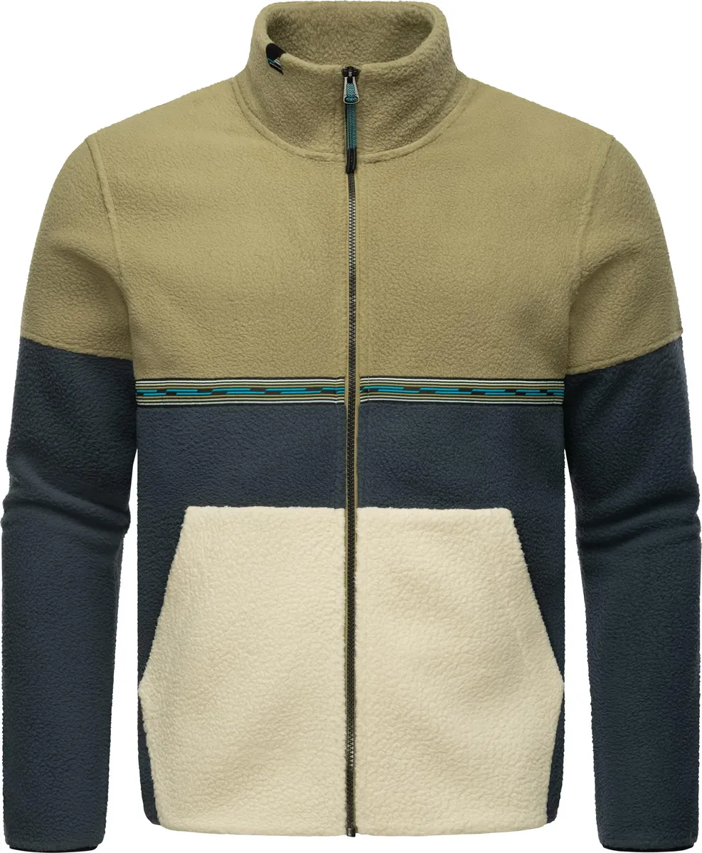 Флисовая куртка Ragwear "Londdy", без капюшона, модная мужская плюшевая куртка с высоким воротником, зеленый 
Флисовая куртка Ragwear "Londdy", без капюшона, модная мужская плюшевая куртка с высоким воротником, зеленый