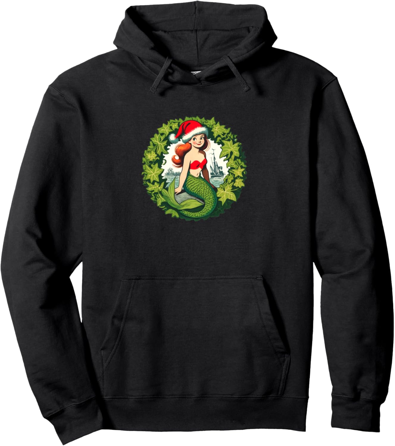 Рождественская толстовка с милым венком из плюща и русалочкой Yuletide Mermaids Bubb, черный
Рождественская толстовка с милым венком из плюща и русалочкой Yuletide Mermaids Bubb, черный