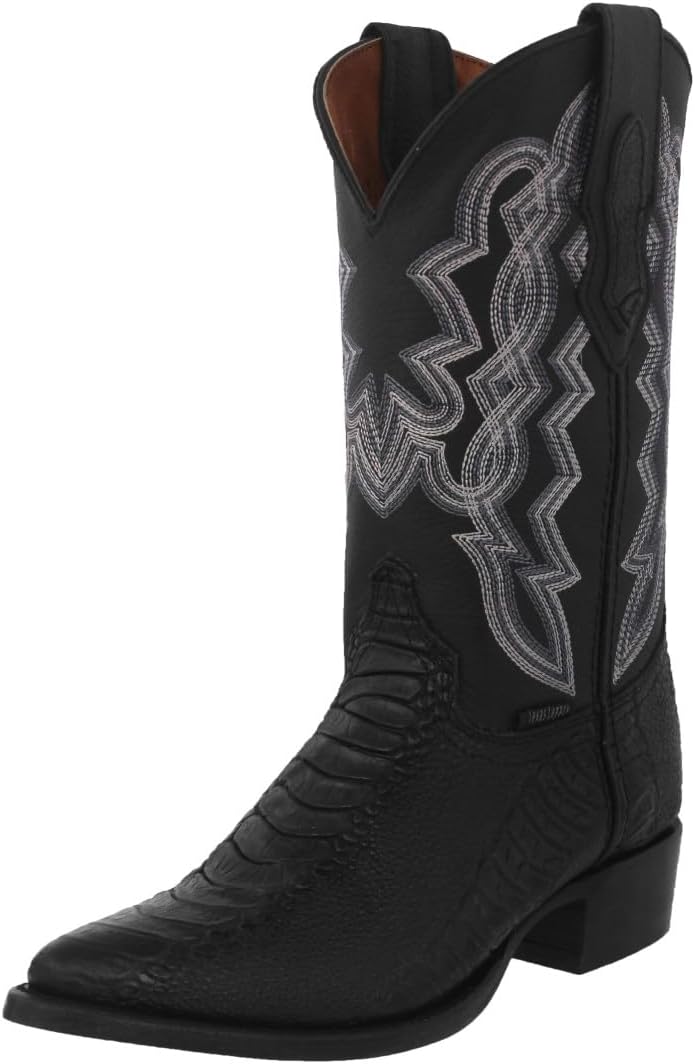 Мужские черные вестерн-ботинки Texas Legacy с кожей страуса и носком J
Мужские черные вестерн-ботинки Texas Legacy с кожей страуса и носком J