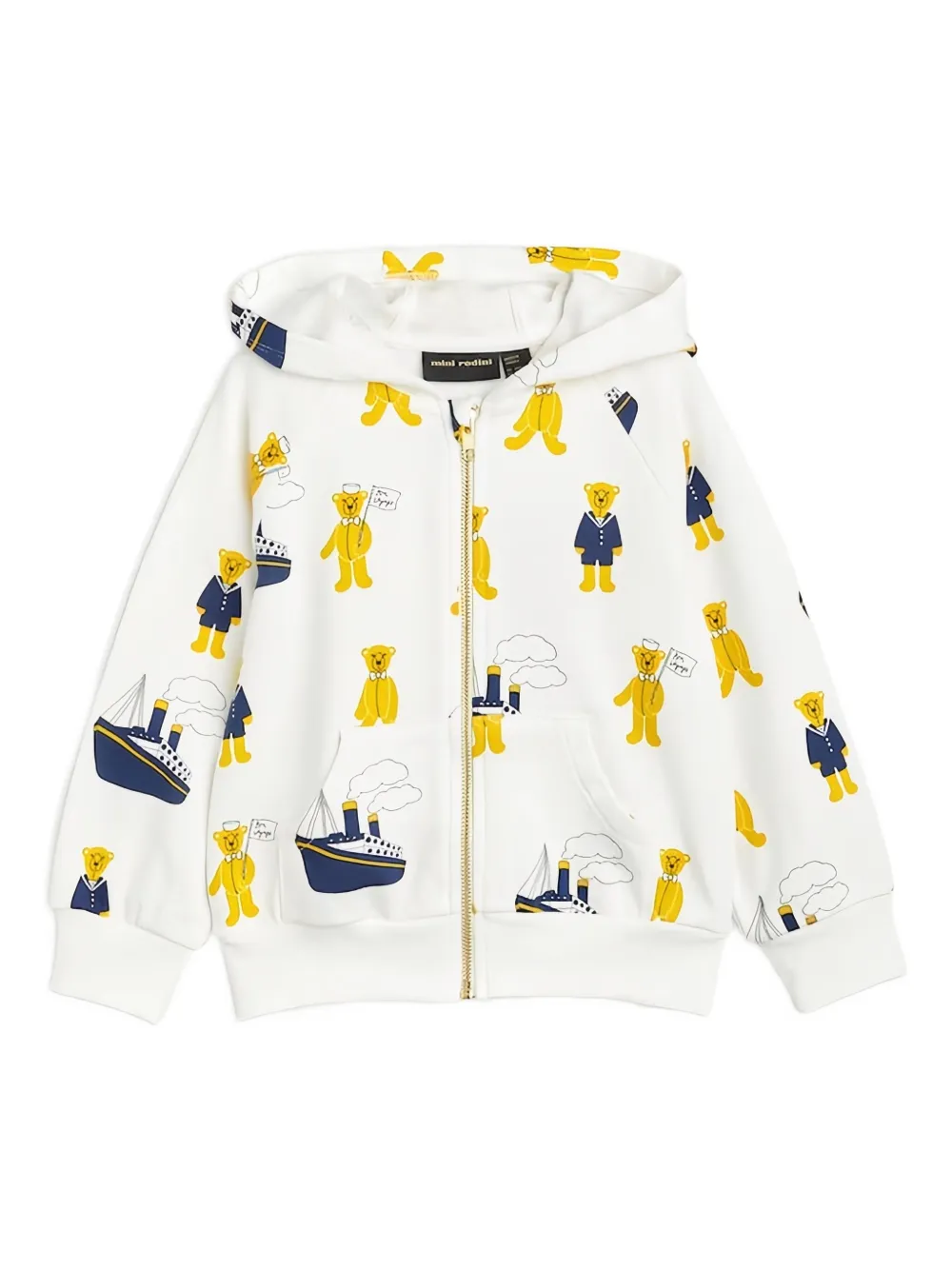 Толстовка на молнии с принтом "Тедди-лодка" Mini Rodini, белый
Толстовка на молнии с принтом "Тедди-лодка" Mini Rodini, белый