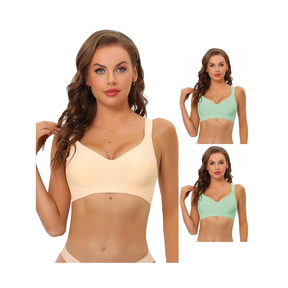 Комплект из 3 женских беспроводных бюстгальтеров-минимайзеров с гладкими и удобными регулируемыми бретелями без швов ALLEGRA K, цвет Light Green Beige
Комплект из 3 женских беспроводных бюстгальтеров-минимайзеров с гладкими и удобными регулируемыми бретелями без швов ALLEGRA K, цвет Light Green Beige