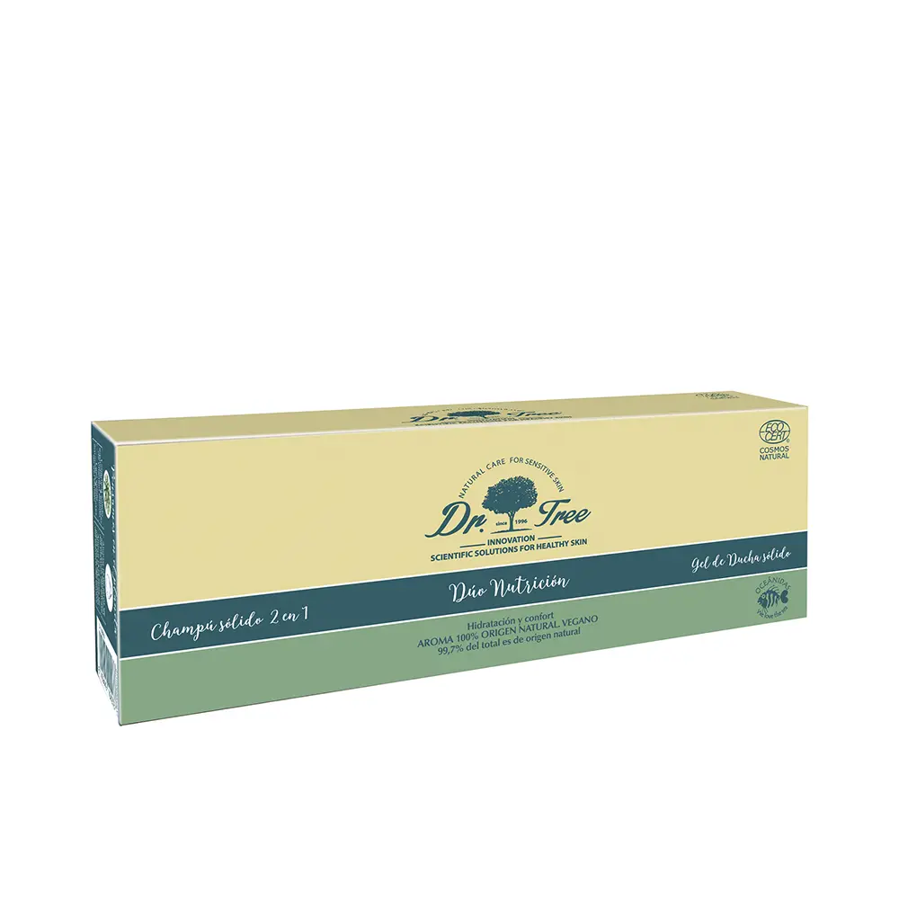 Шампунь Champú y gel sólidos natural nutricion piel sensible estuche Dr. Tree, 2 шт. 
Шампунь Champú y gel sólidos natural nutricion piel sensible estuche Dr. Tree, 2 шт.