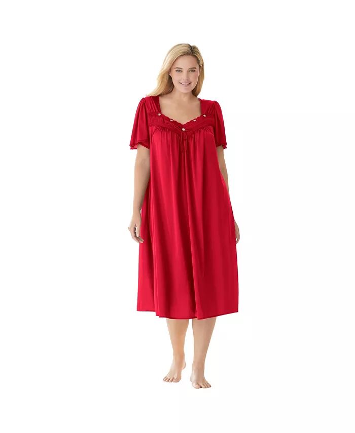 Короткое шелковистое платье с кружевной отделкой только для больших размеров Only Neccessities, красный
Короткое шелковистое платье с кружевной отделкой только для больших размеров Only Neccessities, красный