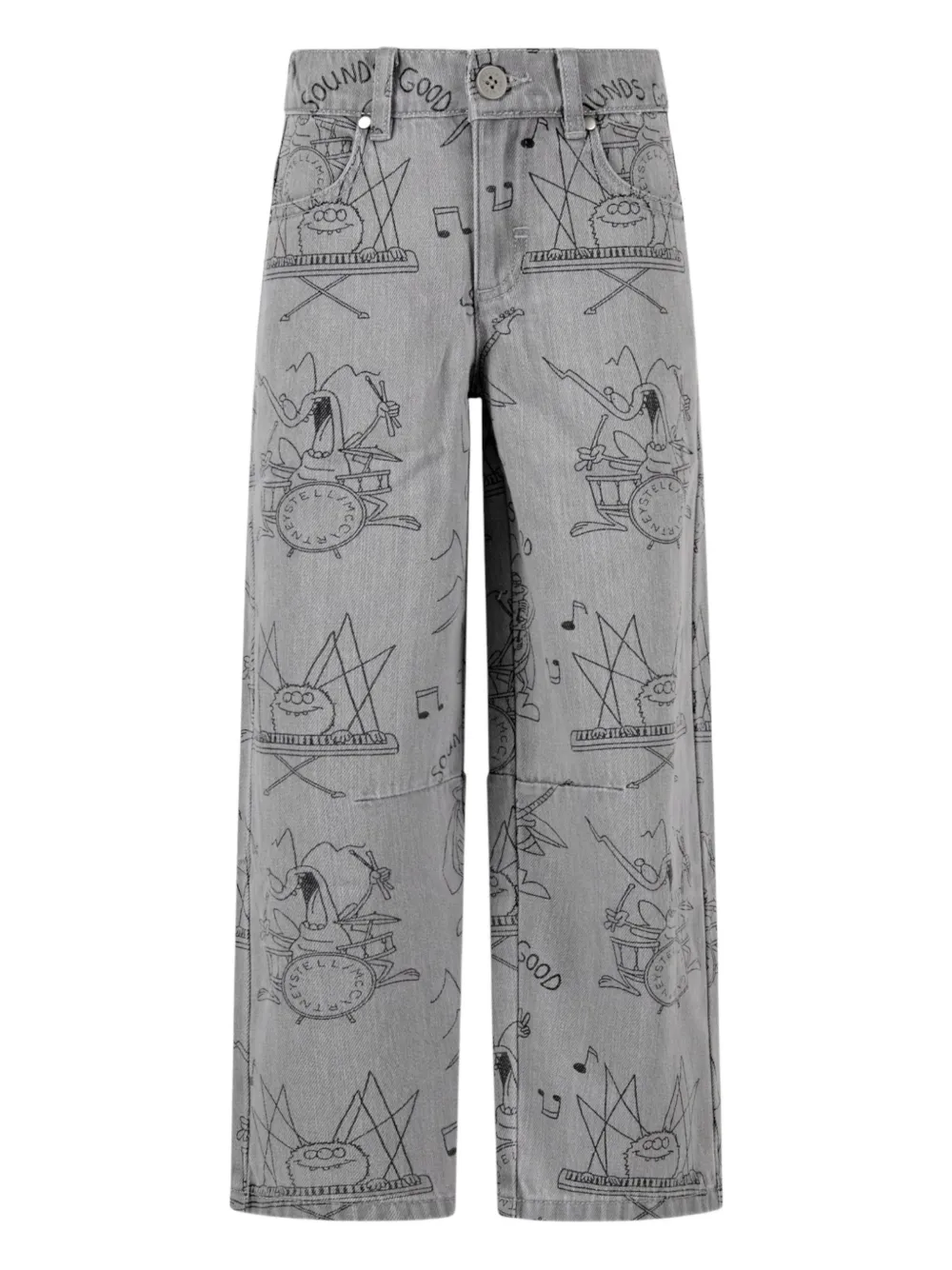 Джинсы с графическим принтом Stella Mccartney Kids, серый
Джинсы с графическим принтом Stella Mccartney Kids, серый