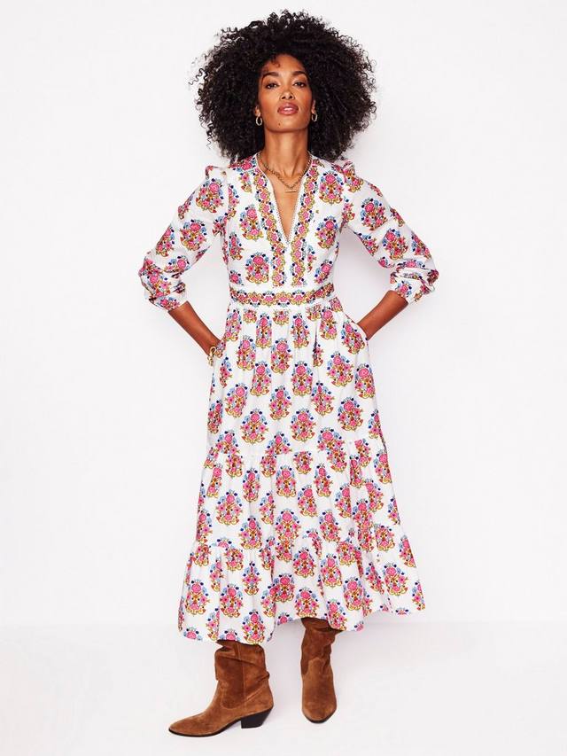 Фиолетовое платье миди из джерси с цветочным рисунком Boden, разноцветный
Фиолетовое платье миди из джерси с цветочным рисунком Boden, разноцветный